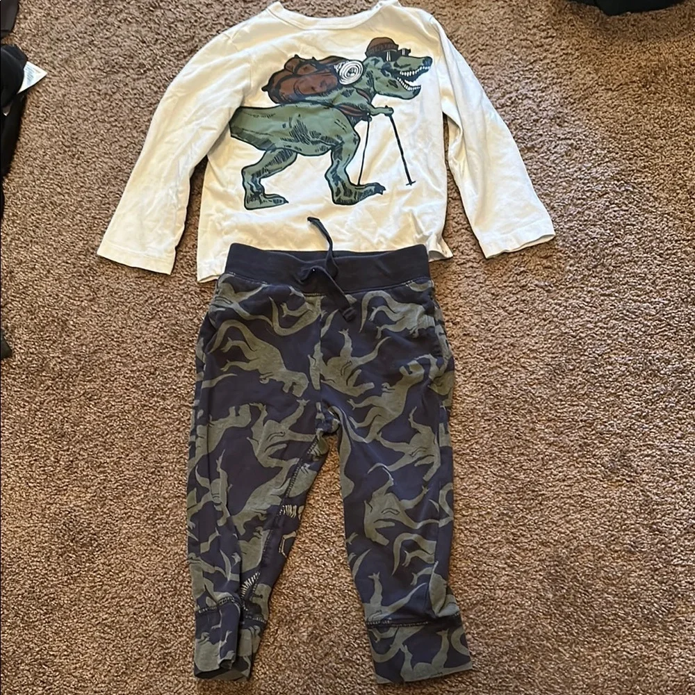GAP Blue and Green Matching Sweatpants Set